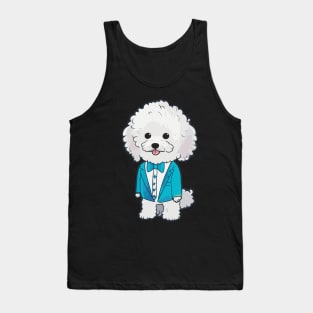 Dog in a Suit Tank Top